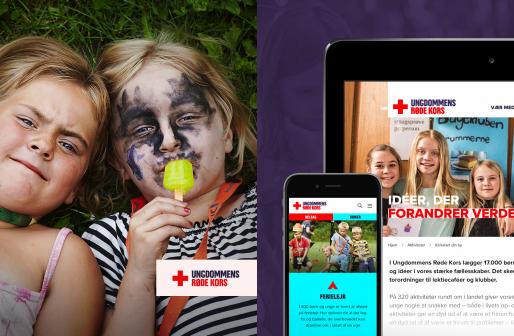 Responsivt website til Ungdommens Røde Kors